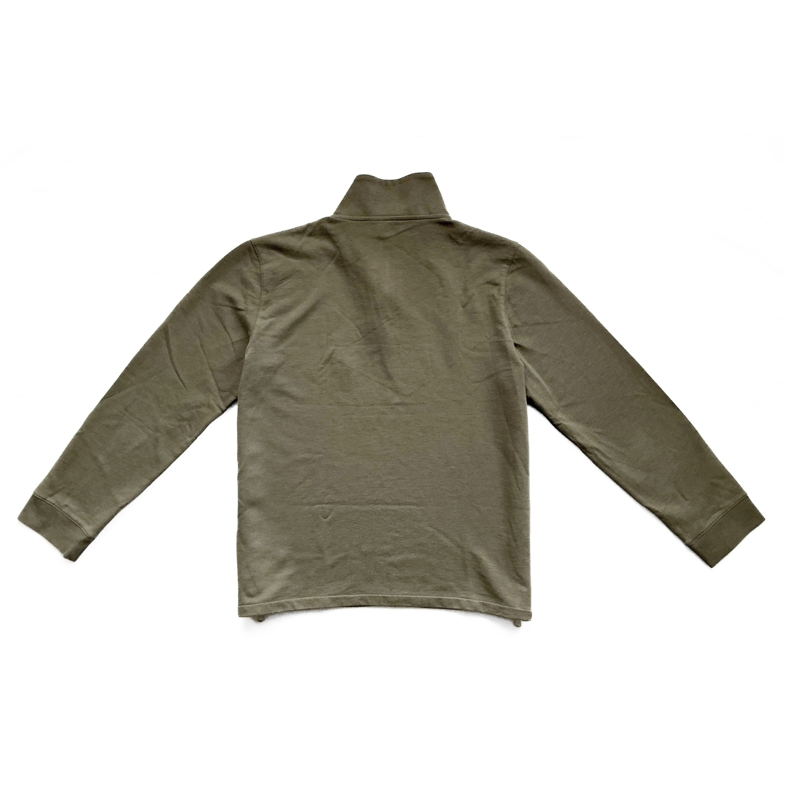 A.P.C. Half Zip Sweatshirt in Military Green