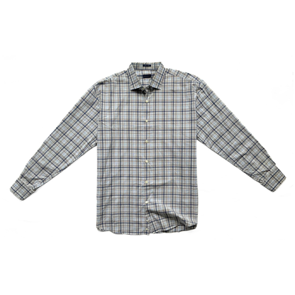 Paul & Shark Italian Flannel Shirt in Blue / Brown