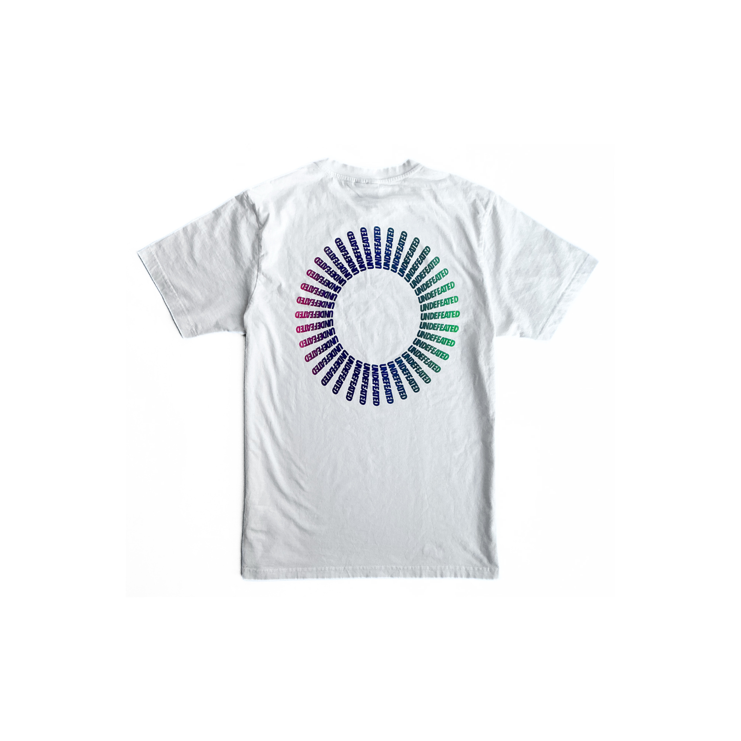 Undefeated Suburst T-Shirt in White by Sacai Assoc.