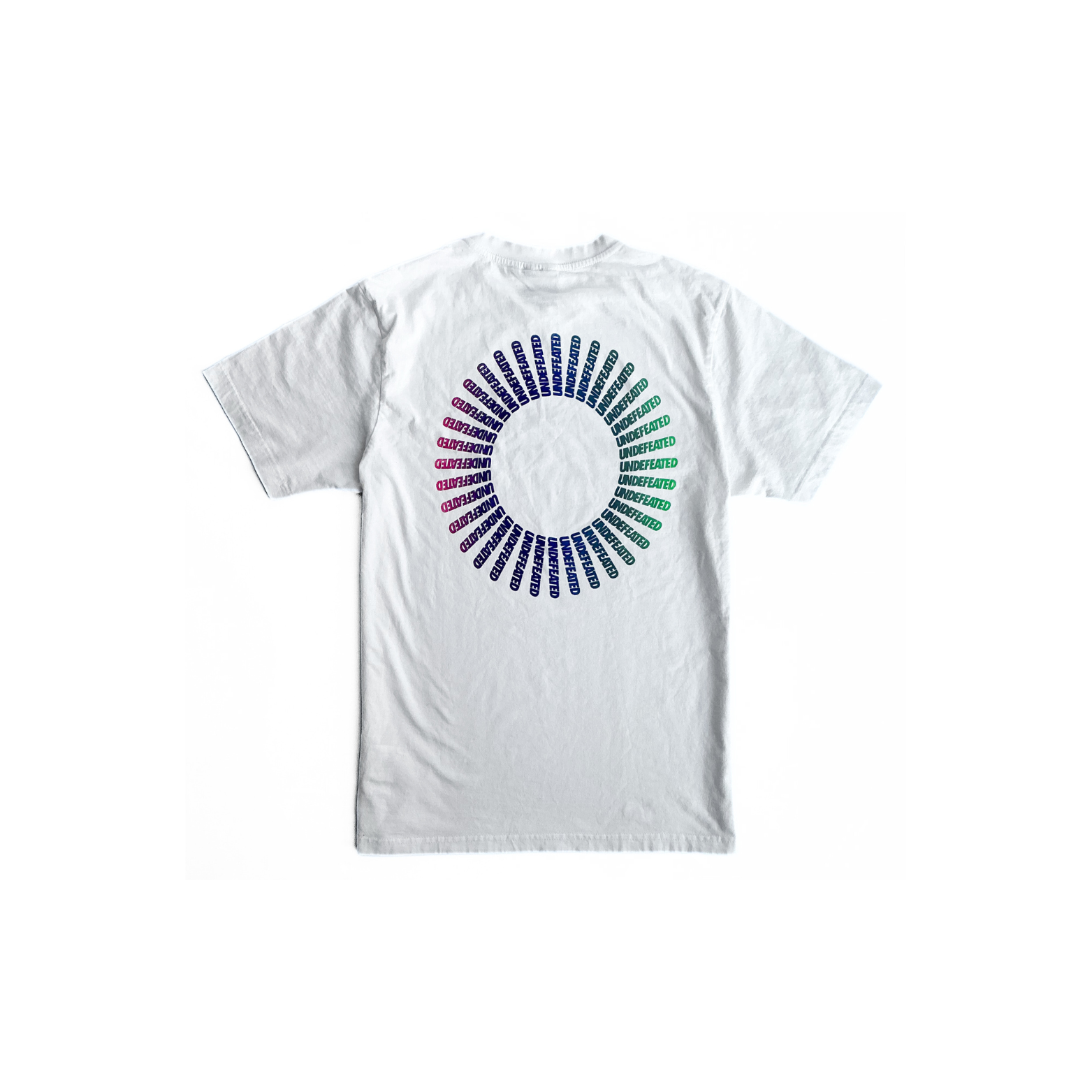 Undefeated Suburst T-Shirt in White by Sacai Assoc.