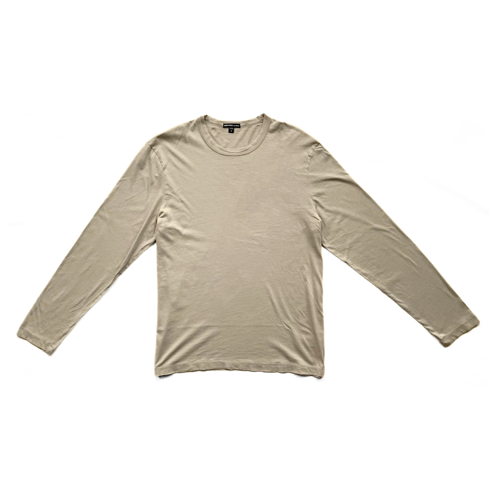 James Perse Longleeve T Shirt in Sand / Stone