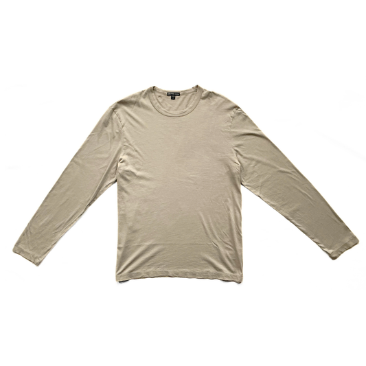 James Perse Longleeve T Shirt in Sand / Stone