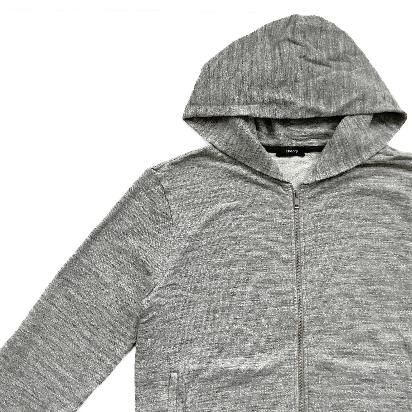 Theory Danen Hoodie in Stone Terry