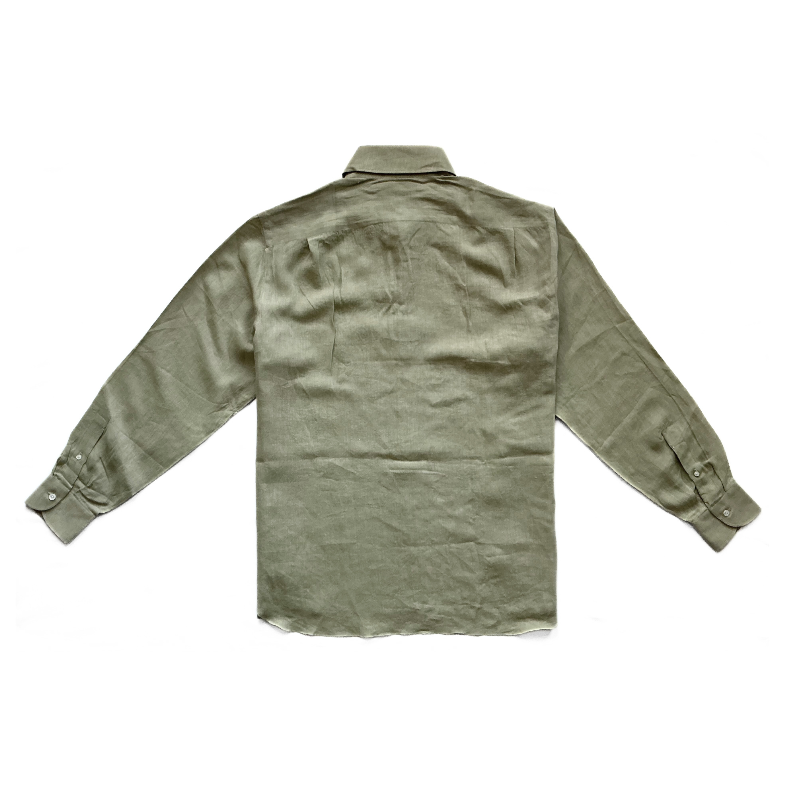 Arnys Paris Linen Shirt in Military Green