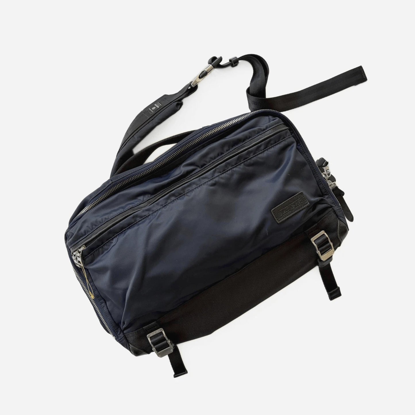 master-piece Lightning 2-Way Sling Bag, model 02117-N, in navy / black.