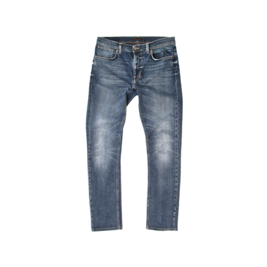 Nudie Jeans Co Lean Dean Denim in Deep Dark Indigo