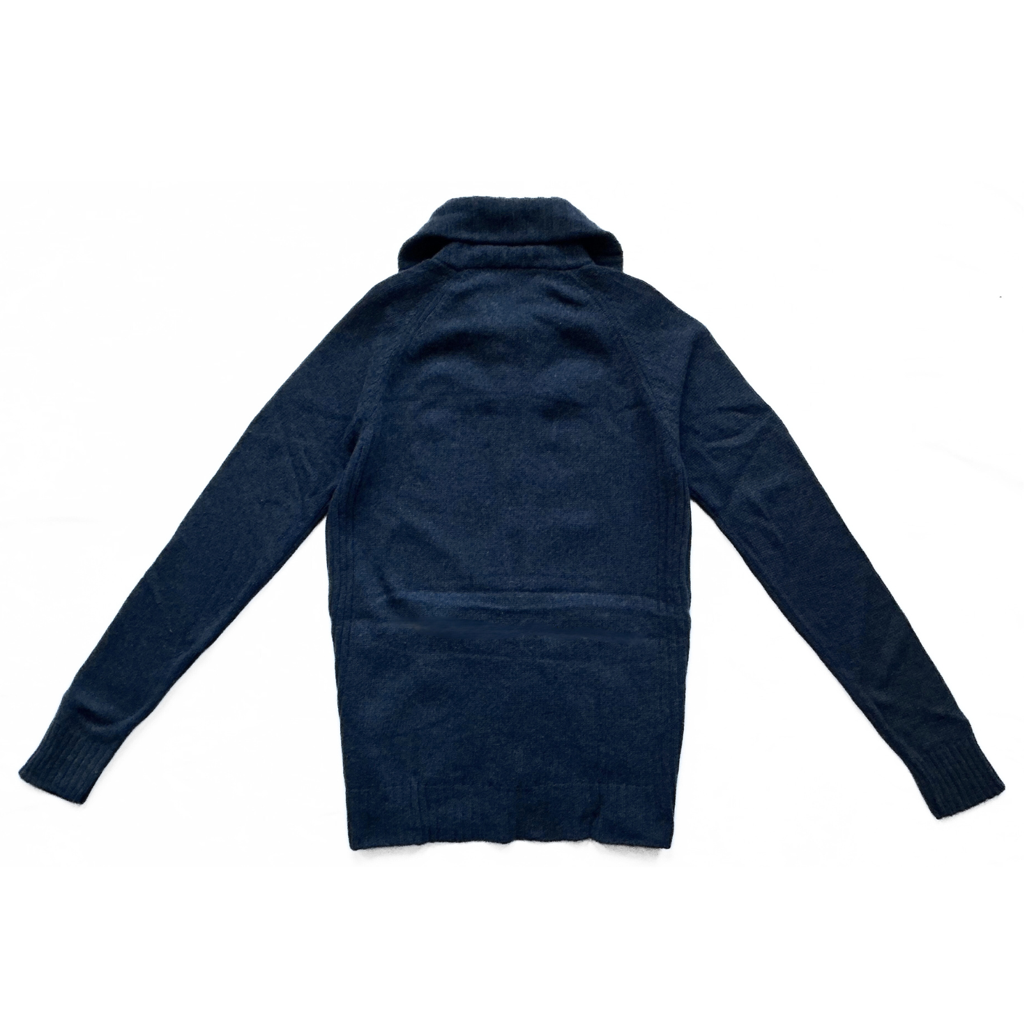 Diesel Fisherman High Neck Zip Up Sweater in Navy Blue