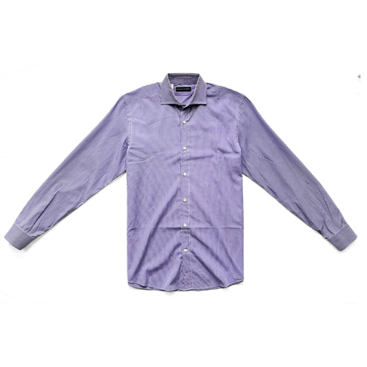 Ralph Lauren Black Label Stripe Shirt in Purple / White