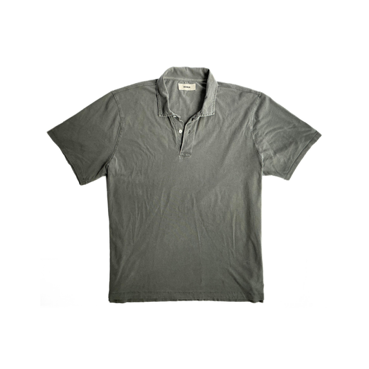 Buck Mason Polo Shirt in Grey Wash