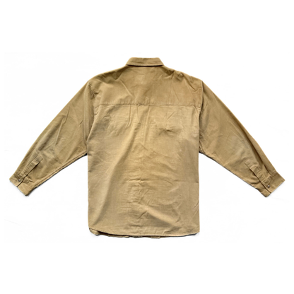 Marithé + François Girbaud Corduroy Overshirt in Beige / Camel