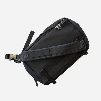 master-piece Lightning 2-Way Sling Bag, model 02117-N, in navy / black.
