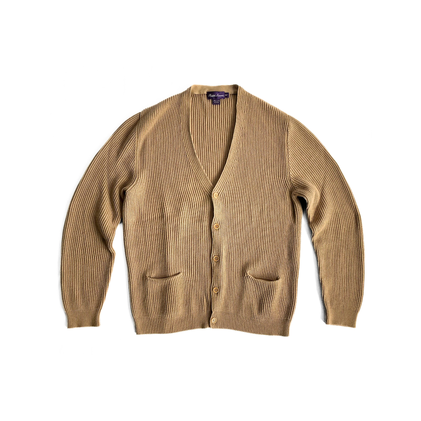 Ralph Lauren Purple Label Cardigan in Camel