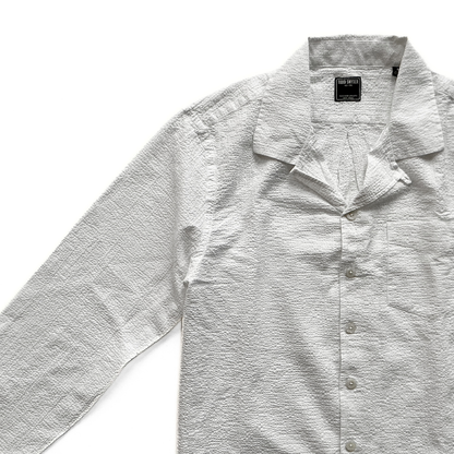 Todd Snyder Poplin Linen Shirt in White
