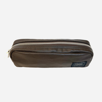 Porter Yoshida Free Style Leather Pen Pencil Case 707-08231 Brown Made in Japan
