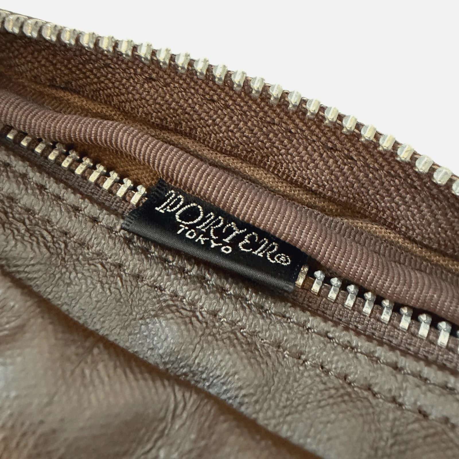 Porter Yoshida Free Style Leather Pen Pencil Case 707-08231 Brown Made in Japan
